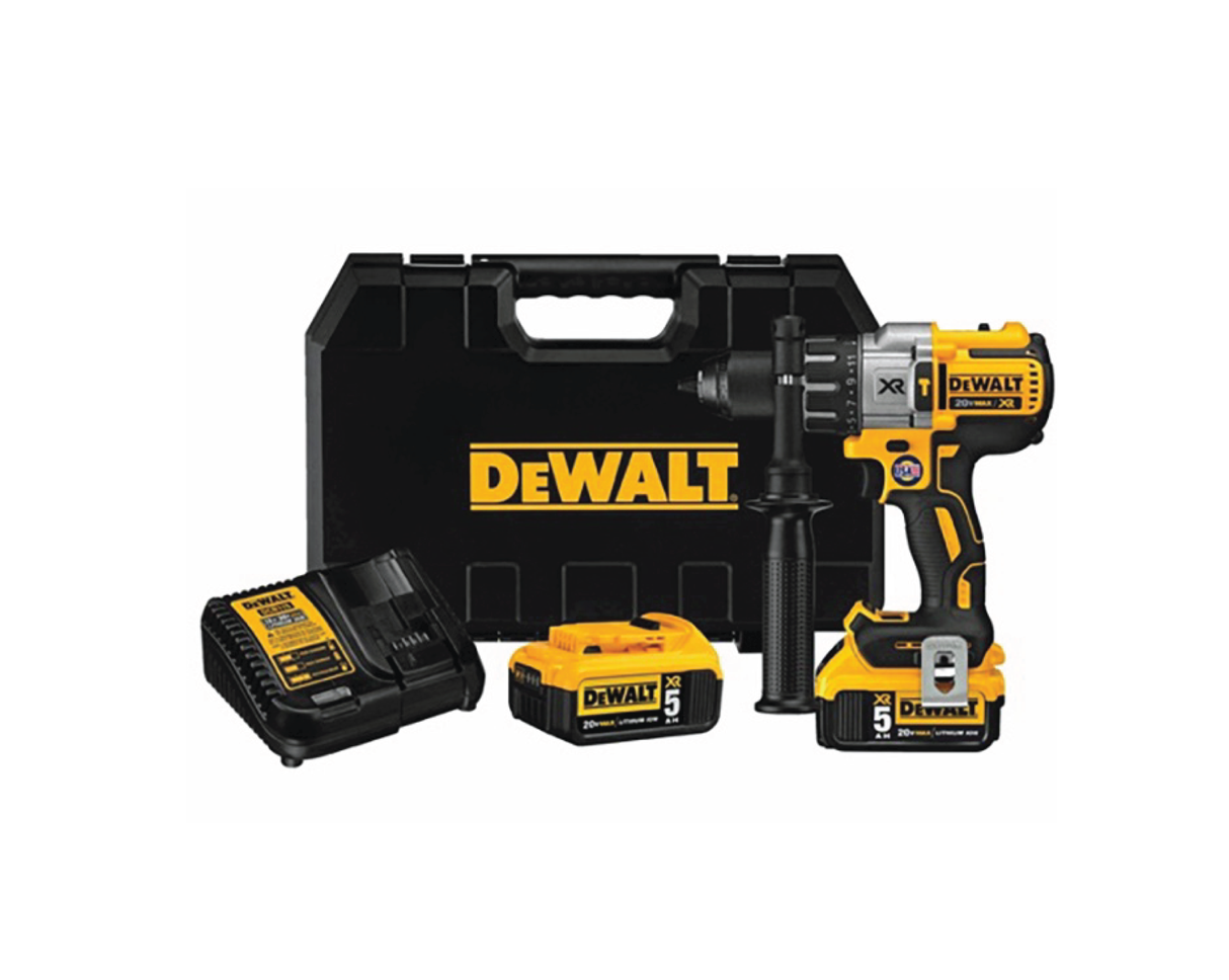 Dewalt 20v Max Xr Lithium Ion Brushless 3-Speed Hammerdrill Kit | DCD996P2 - Cable Connection & Supply