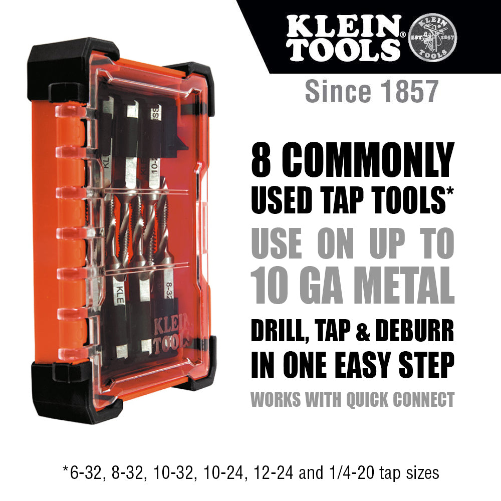 Drill Tap Tool Kit, 8-Piece | 32217 - Cable Connection & Supply