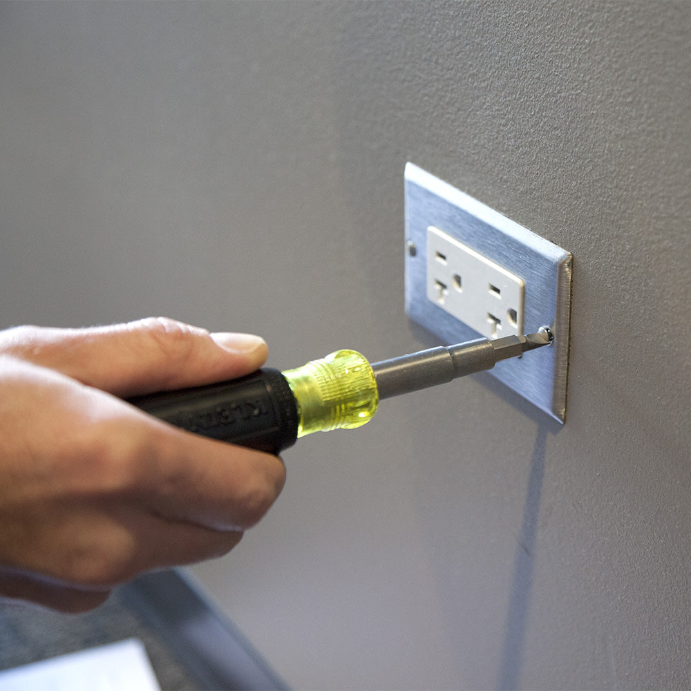 Multi-Bit Screwdriver / Nut Driver, 10-in-1, Phillips, Slotted Bits | 32477 - Cable Connection & Supply