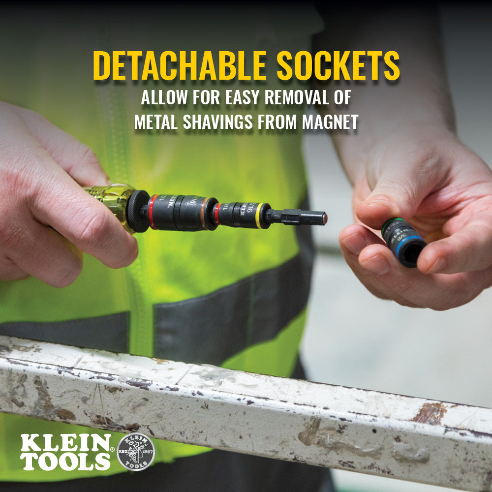 3-in-1 Impact Flip Socket, 1/4-Inch, 5/16-Inch, 5-Inch Length | 32767 - Cable Connection & Supply