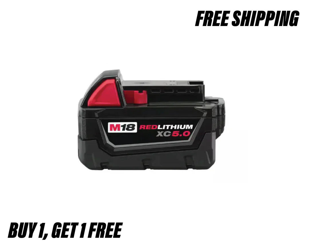 M18 18-Volt 5.0 Ah Lithium-Ion XC Extended Capacity Battery Pack | 48-11-1850