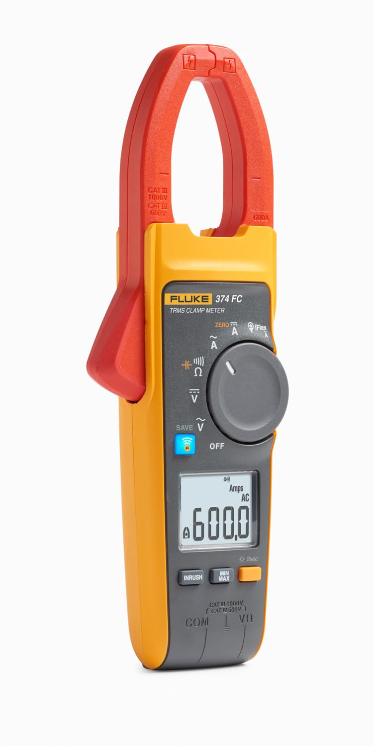 True-RMS AC/DC Clamp Meter | Fluke 374 FC - Cable Connection & Supply