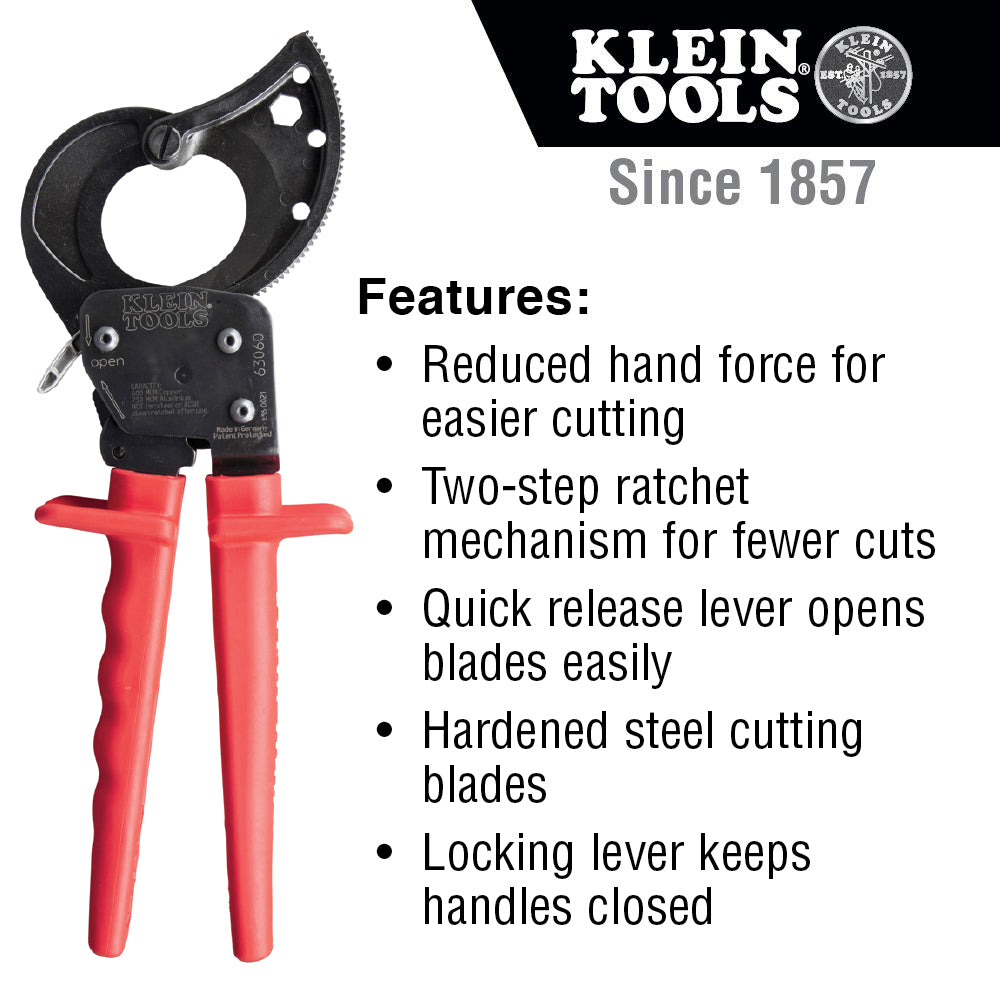 Ratcheting Cable Cutter | 63060 - Cable Connection & Supply