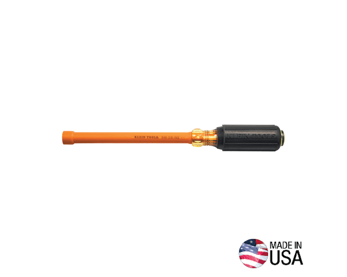 3/16-Inch Insulated Nut Driver 6-Inch Hollow Shaft | 646316INS - Cable Connection & Supply