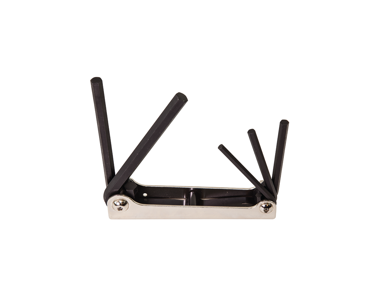 Folding Hex Key Set, 5-Key, SAE Sizes | 70579 - Cable Connection & Supply