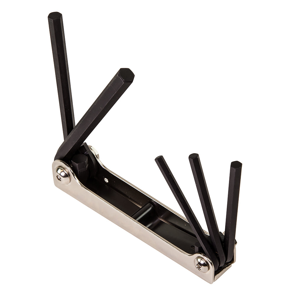 Folding Hex Key Set, 5-Key, SAE Sizes | 70579 - Cable Connection & Supply