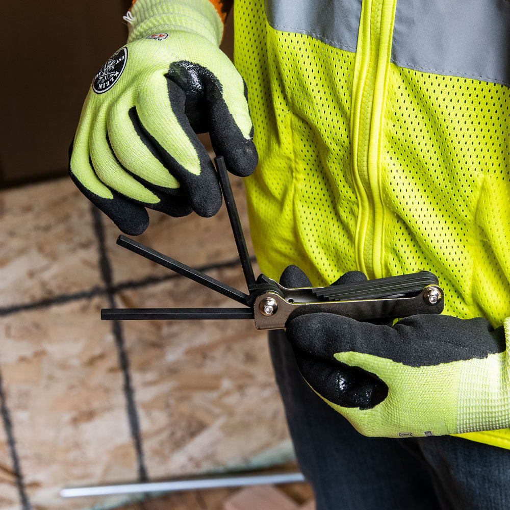 Folding Hex Key Set, 9-Key, SAE Sizes | 70591 - Cable Connection & Supply