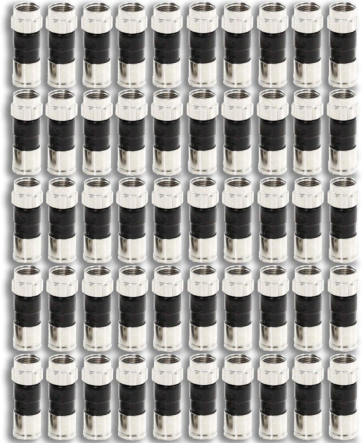 PPC RG6 Quad Compression Connectors (50-Pack) | EX6XL - Cable Connection & Supply