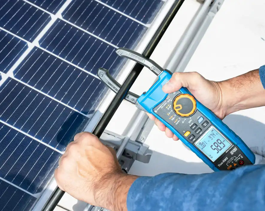 Solar+ Clamp Meter CAT III 1500 V | ACM-1500DC - Cable Connection & Supply