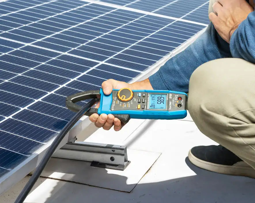 Solar+ Clamp Meter CAT III 1500 V | ACM-1500DC - Cable Connection & Supply