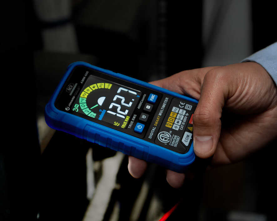 600V Automatic Intelligent Digital Multimeter | AMM-600 - Cable Connection & Supply