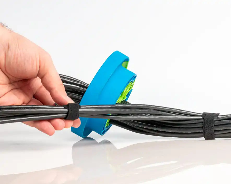 Hook and Loop Cable Tie Strap, 8" x 1/2", Pack of 100 | CTS-812/100 - Cable Connection & Supply