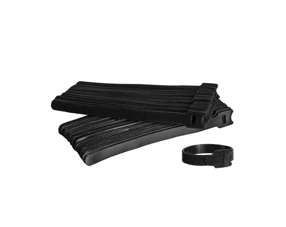 Hook and Loop Cable Tie Strap, 8" x 1/2", Pack of 100 | CTS-812/100 - Cable Connection & Supply