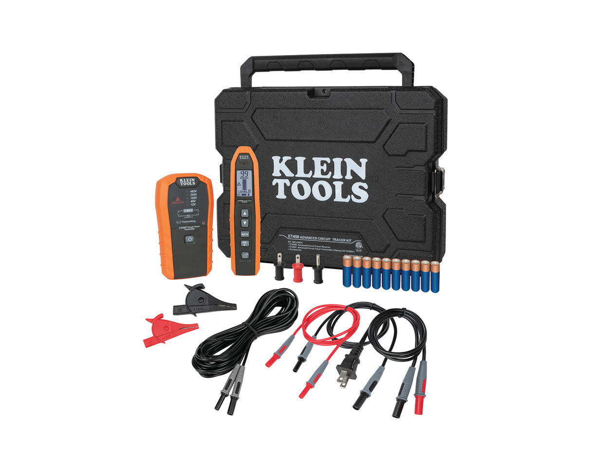 Advanced Electrical Circuit Breaker Finder and Wire Tracer Kit and Case | ET450 - Cable Connection & Supply