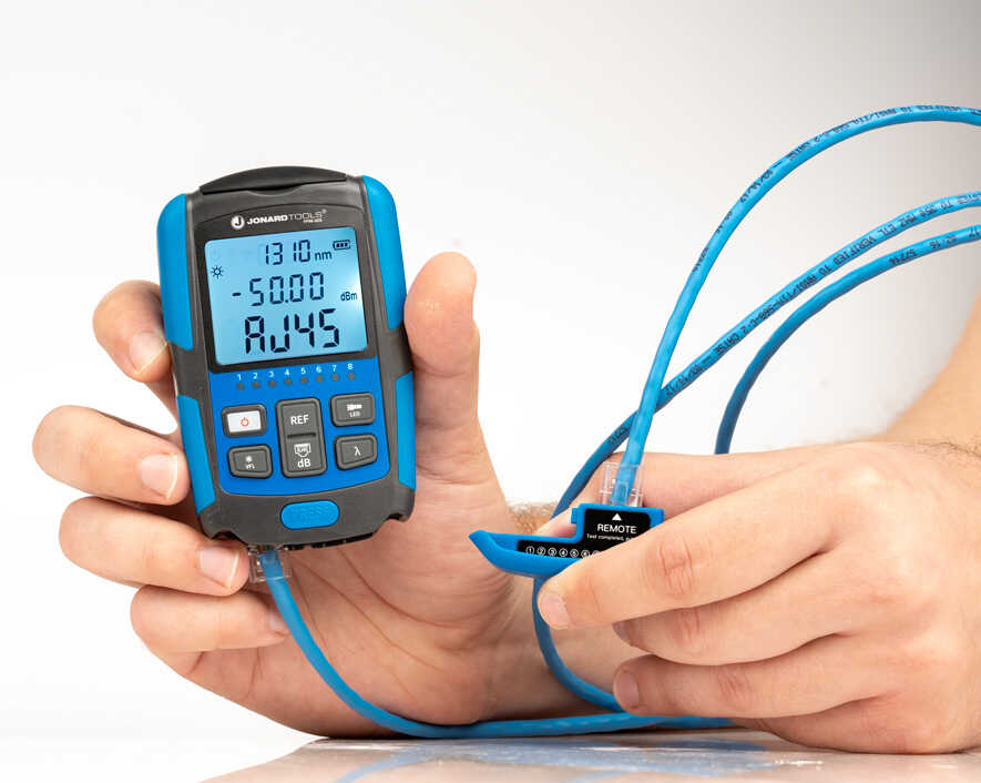 Mini Optical Power Meter, (-50 to +26dBm) | FPM-50S - Cable Connection & Supply