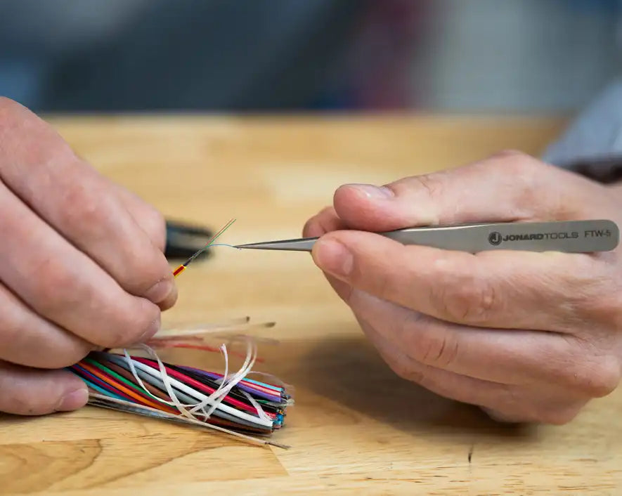 Fiber Optic Tweezers, 5" | FTW-5 - Cable Connection & Supply