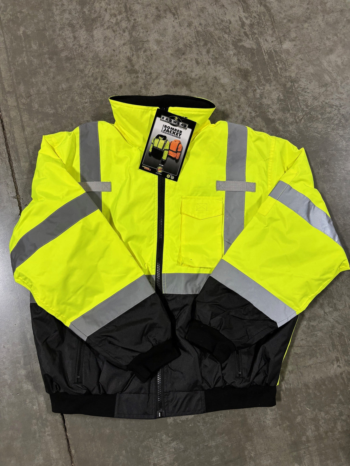 Radians Class 3 Two-in-One High Visibility Bomber Safety Jacket | SJ110B *Blemished" - Cable Connection & Supply
