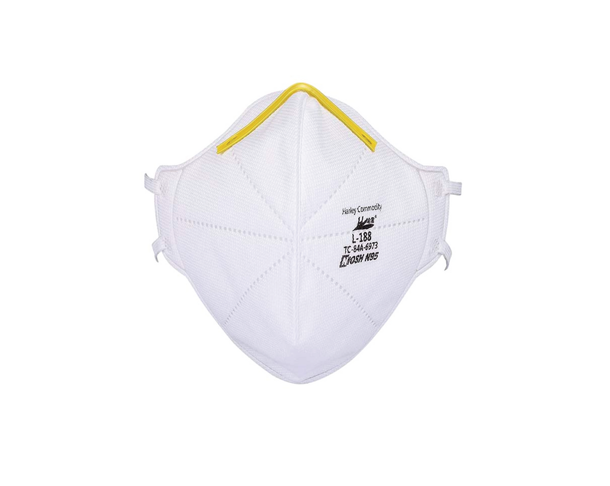 N95 Respirator Mask - NIOSH Approved | L-188 - Cable Connection & Supply