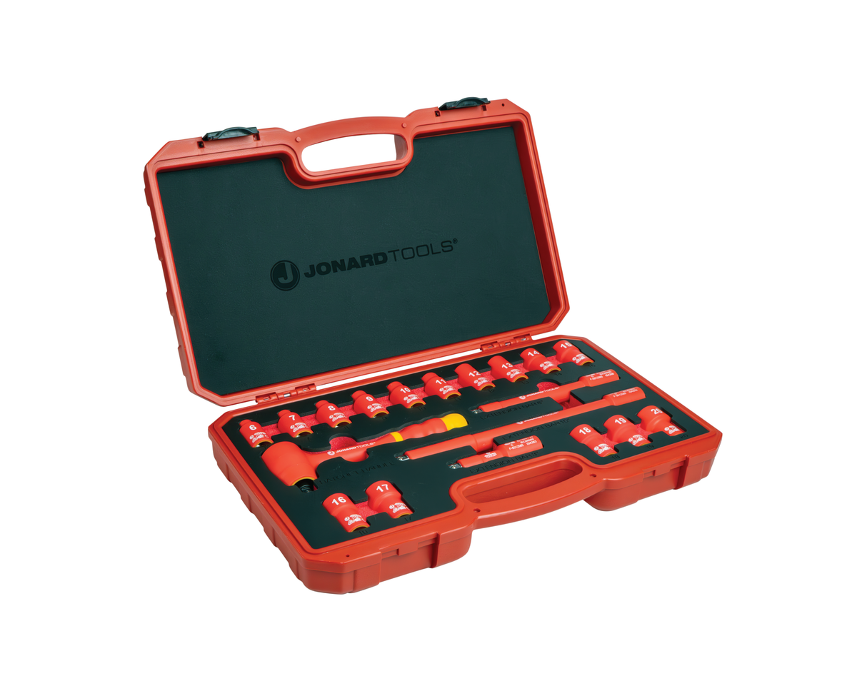 Insulated 19 Piece Metric Socket Set | INSS-19M - Cable Connection & Supply