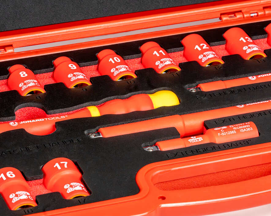 Insulated 19 Piece Metric Socket Set | INSS-19M - Cable Connection & Supply