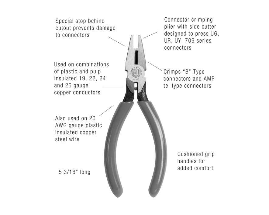 Connector-Crimper Pliers | JIC-891 - Cable Connection & Supply