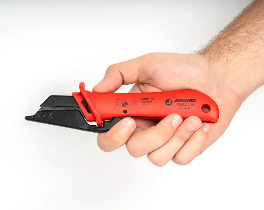 Insulated Cable Dismantling Knife with Blade Guard | KN-300INS - Cable Connection & Supply