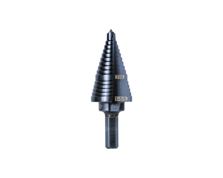 2-Step Drill Bit, 3/8-Inch Hex, Double Straight Flute, 7/8-Inch to 1-1/8-Inch | KTSB11 - Cable Connection & Supply
