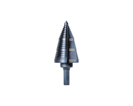 3-Step Drill Bit, 3/8-Inch Hex, Double Straight Flute, 7/8-Inch to 1-3/8-Inch | KTSB15 - Cable Connection & Supply