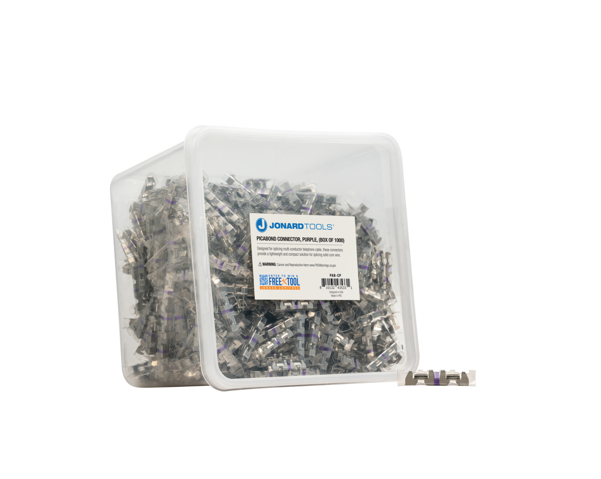 Picabond Connector, Purple, (Box of 1000) | PAB-CP - Cable Connection & Supply