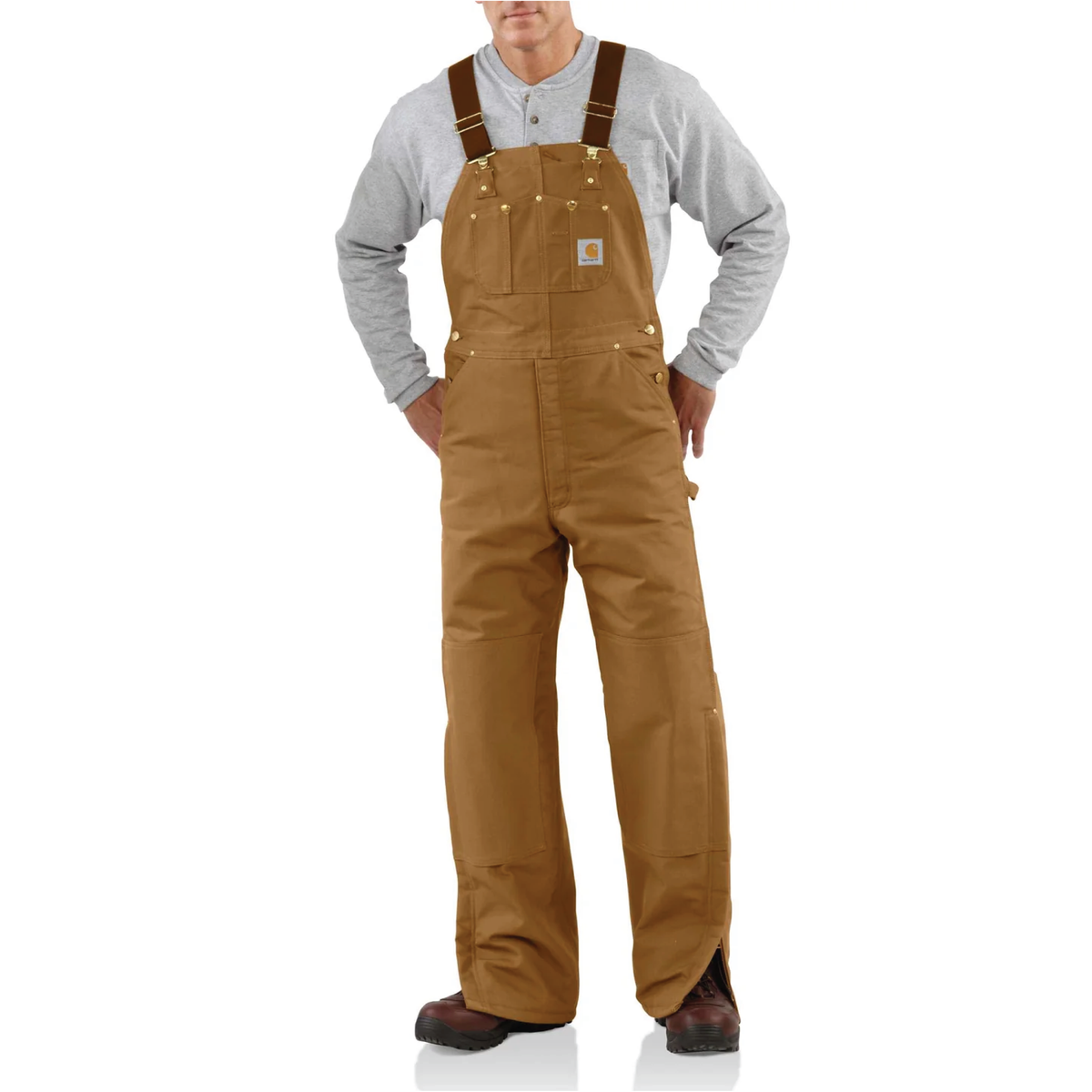 Carhartt カーハート R02 ダック ダブルニー ビブオーバーオール ② Carhartt Quilt Lined Duck Bib Overal | R02
