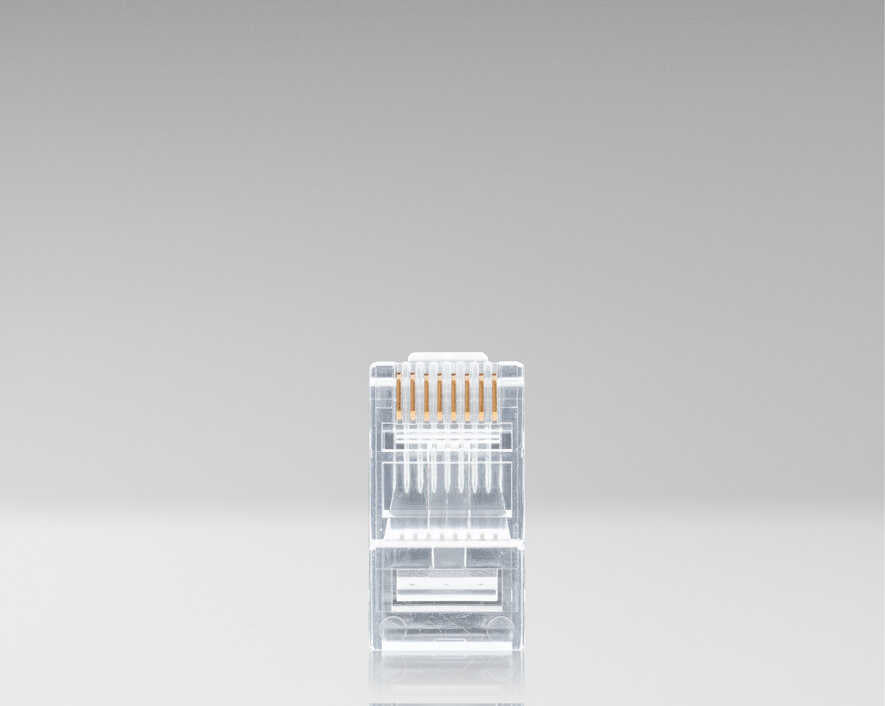CAT5e RJ45 Pass-Through Connectors (Pack of 100) | RJ45-5100 - Cable Connection & Supply