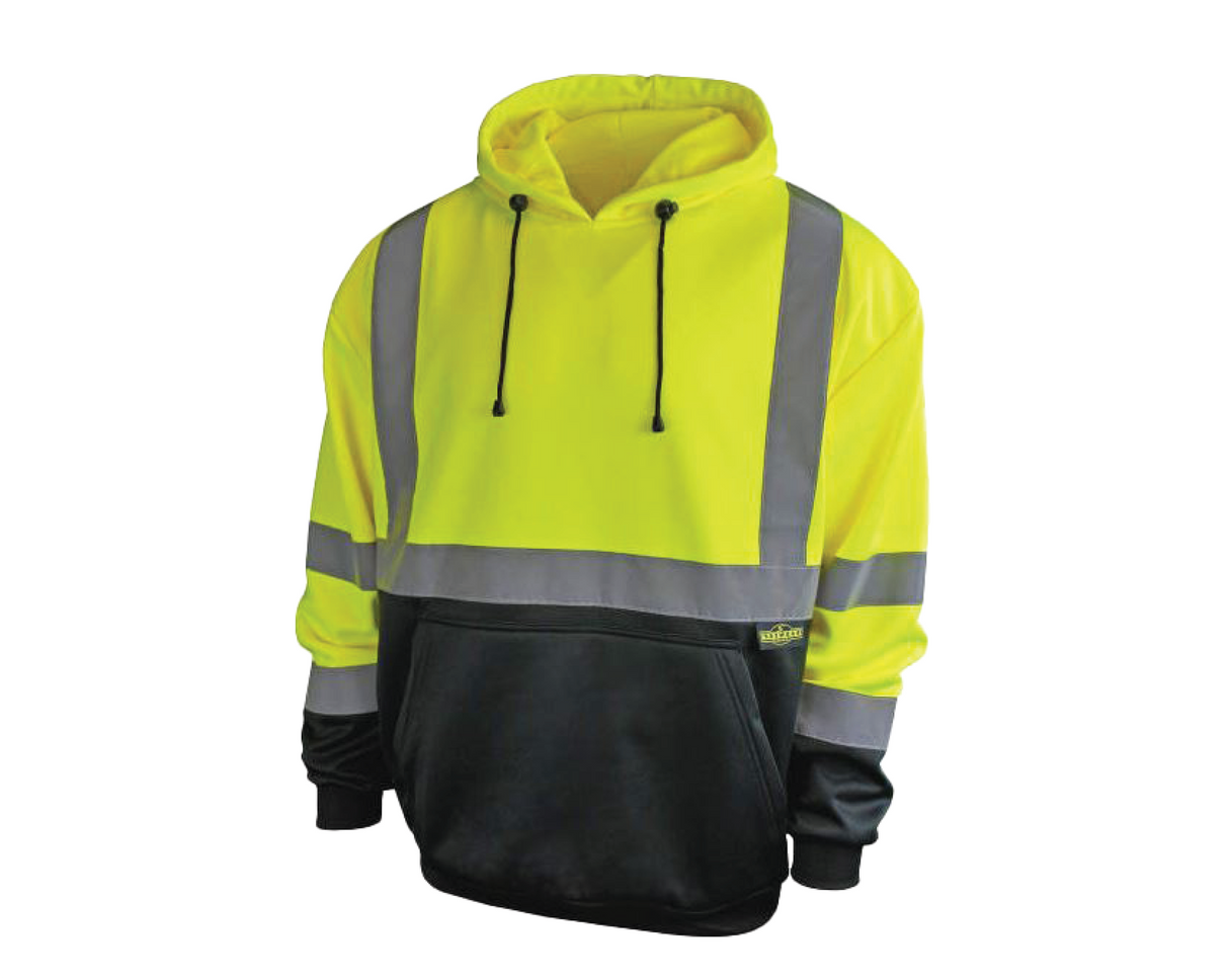 Radians Class 3 Color Blocked Hooded Sweatshirt | SJ02B-3 - Cable Connection & Supply