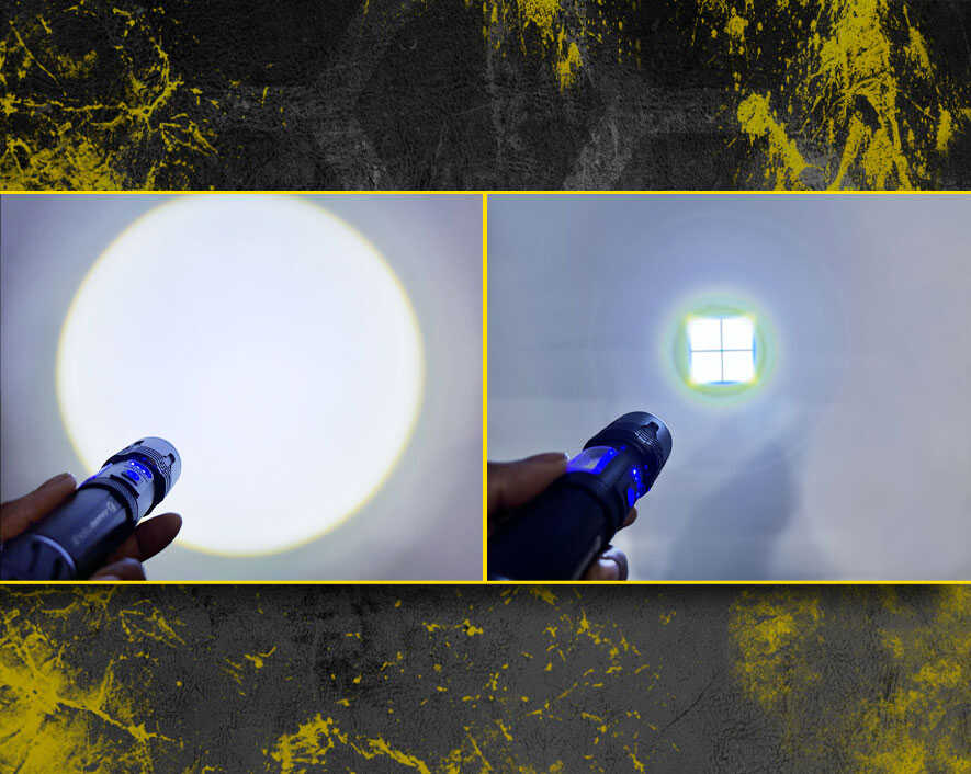 Solis™ Rechargeable Tactical Flashlight | SOL-F1 - Cable Connection & Supply