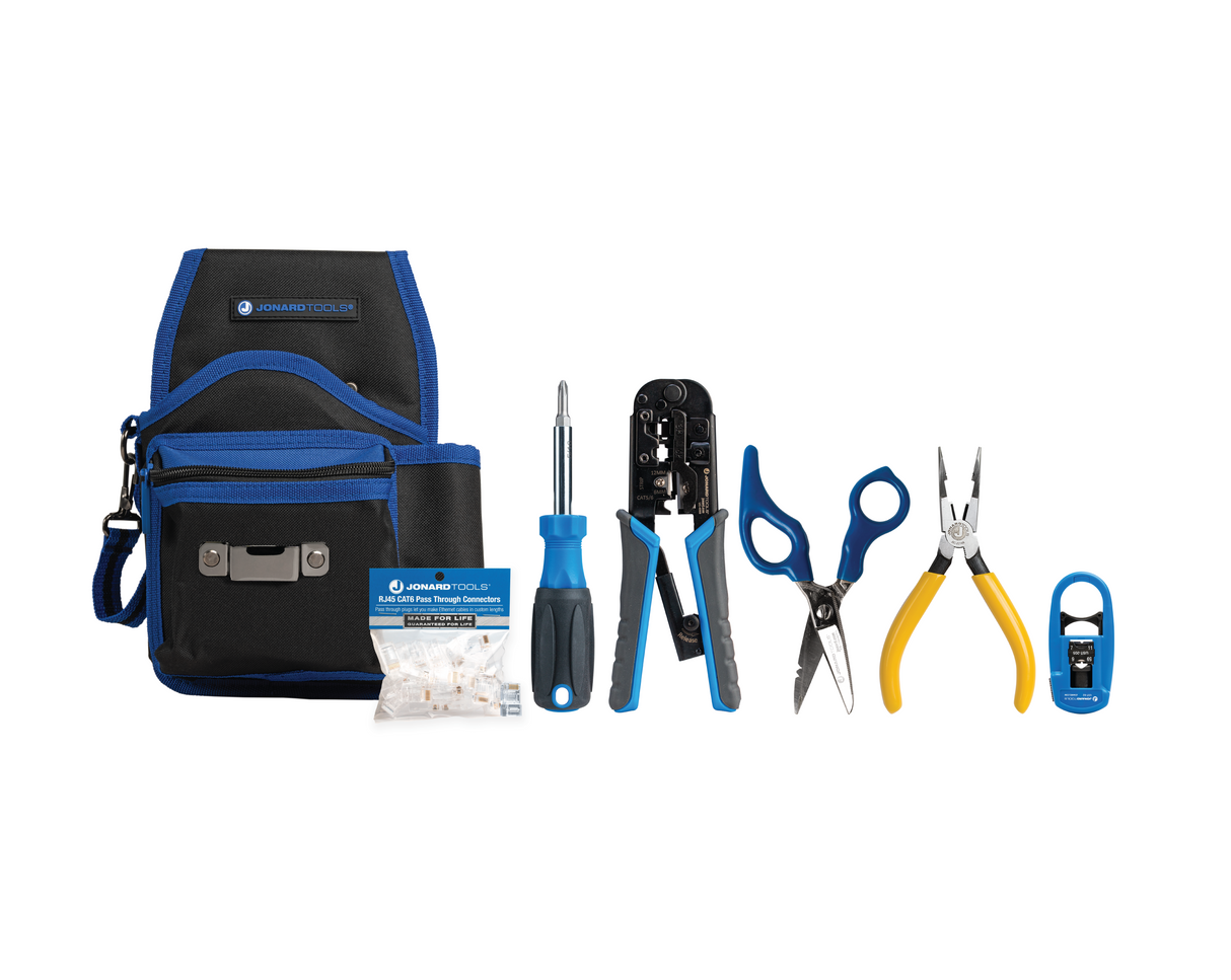 Telecom RJ45 Belt Pouch Tool Kit | TK-145 - Cable Connection & Supply
