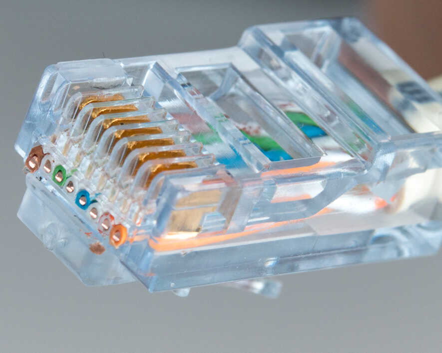 CAT5e RJ45 Pass-Through Connectors (Pack of 50) | RJ45-550 - Cable Connection & Supply