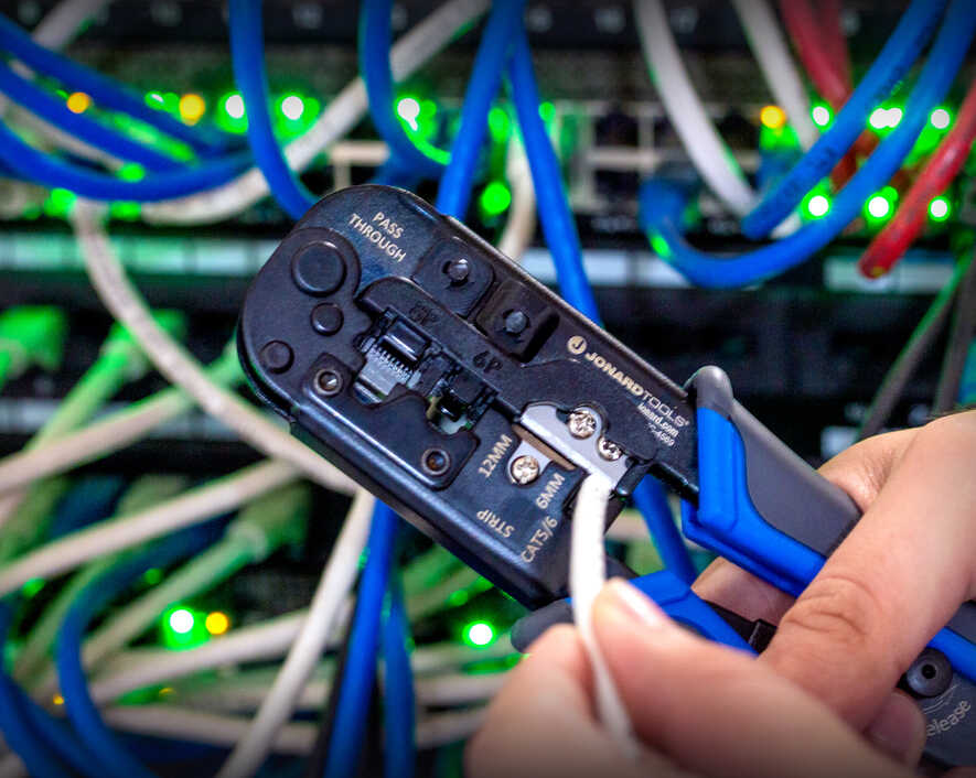 6-in-1 Crimping Tool, RJ45 Pass-through & RJ11/12 Modular | UC-4569 - Cable Connection & Supply