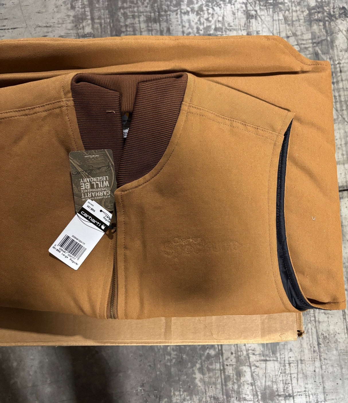 Relaxed Fit Firm Duck Insulated Rib Collar Vest | V01 * Blemished * - Cable Connection & Supply