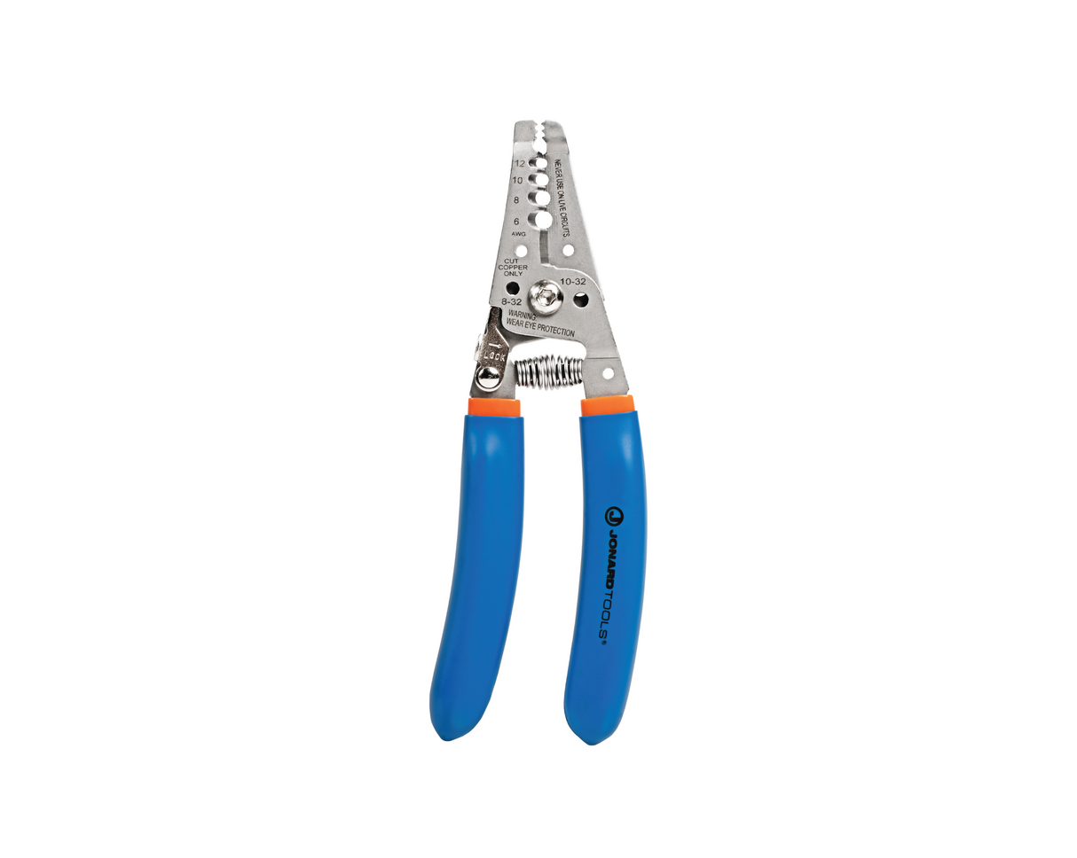 Stainless Steel Curved Wire Stripper, 6-12 AWG | WSS-612 - Cable Connection & Supply