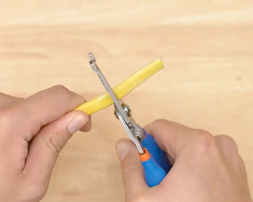 Stainless Steel Curved Wire Stripper, 6-12 AWG | WSS-612 - Cable Connection & Supply