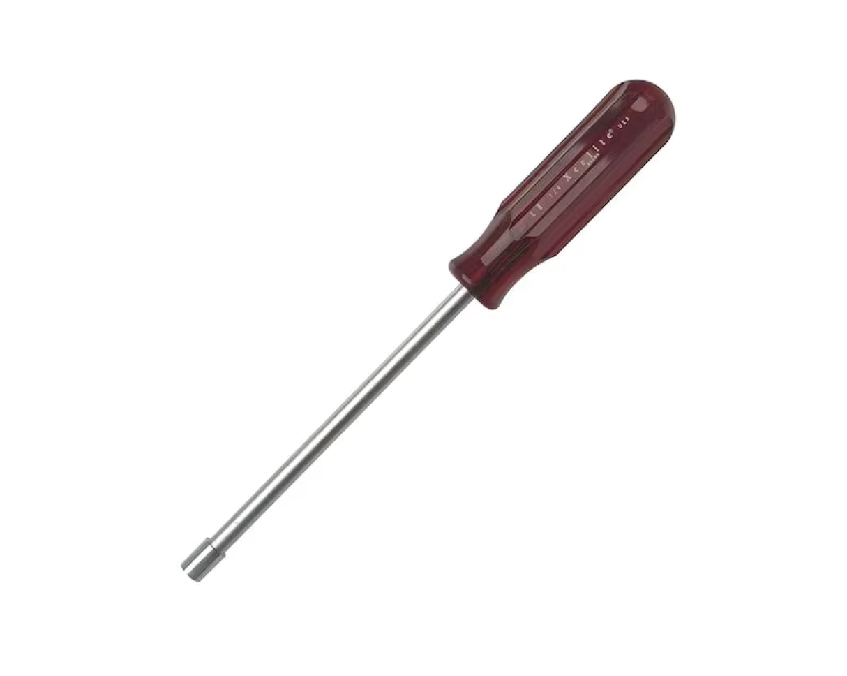 Magnetic Nutdriver Red Handle 1/4" x 6" | L8MN - Cable Connection & Supply