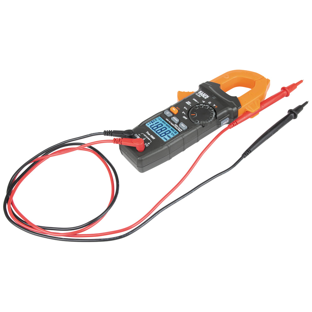 Digital Clamp Meter, AC Auto-Ranging 400 Amp with Temp | CL220 - Cable Connection & Supply