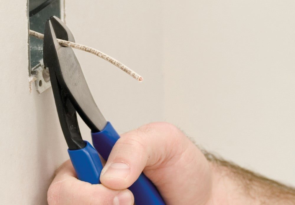 Diagonal Cutting Pliers, Angled Head, 8-Inch | D2000-48 - Cable Connection & Supply