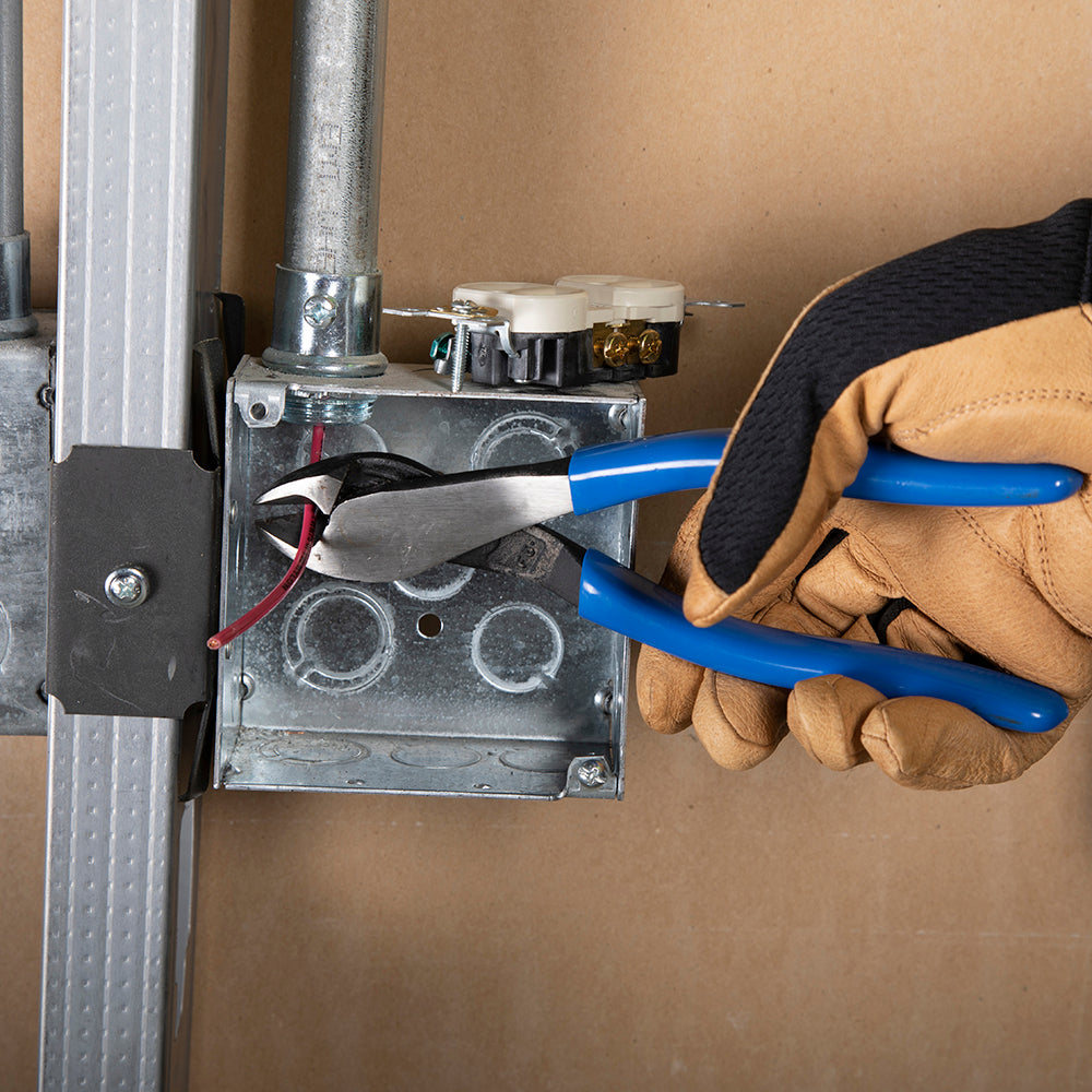 Diagonal Cutting Pliers, Angled Head, 8-Inch | D2000-48 - Cable Connection & Supply