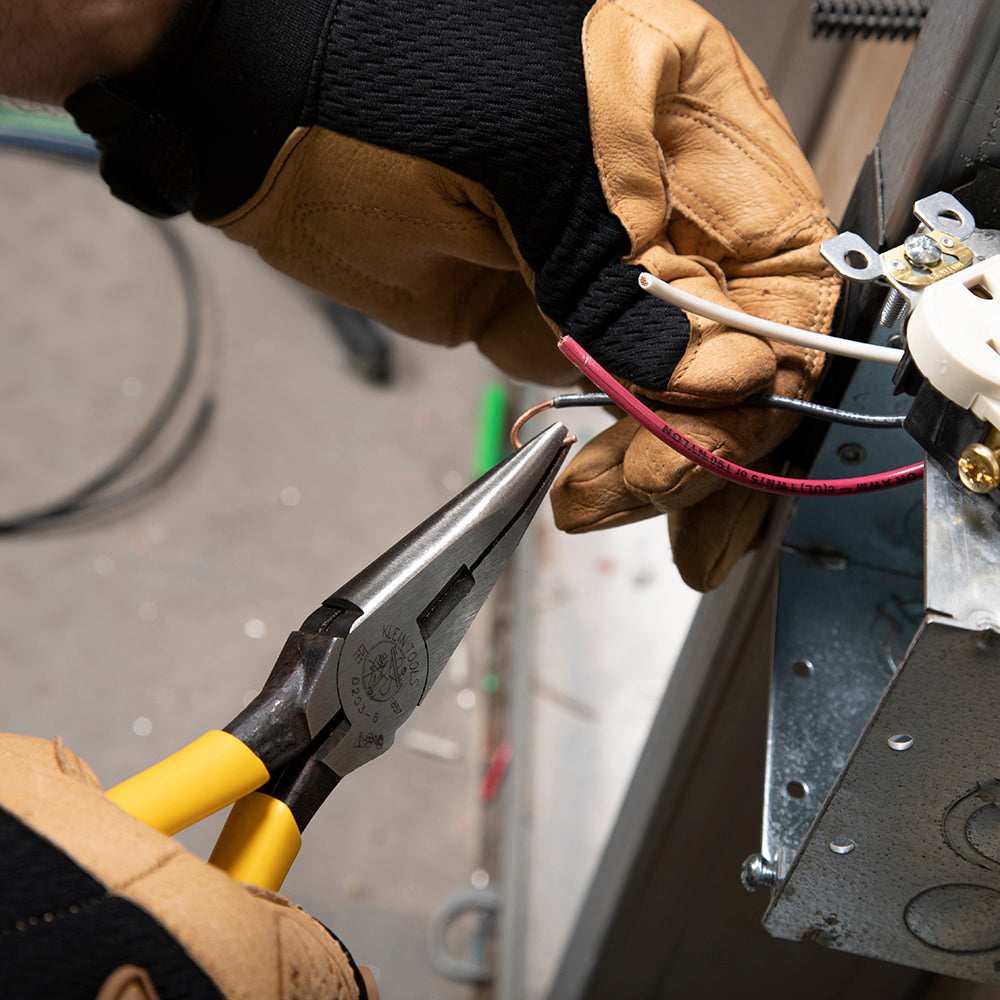 Pliers, Needle Nose Side-Cutters, 8-Inch | D203-8 - Cable Connection & Supply