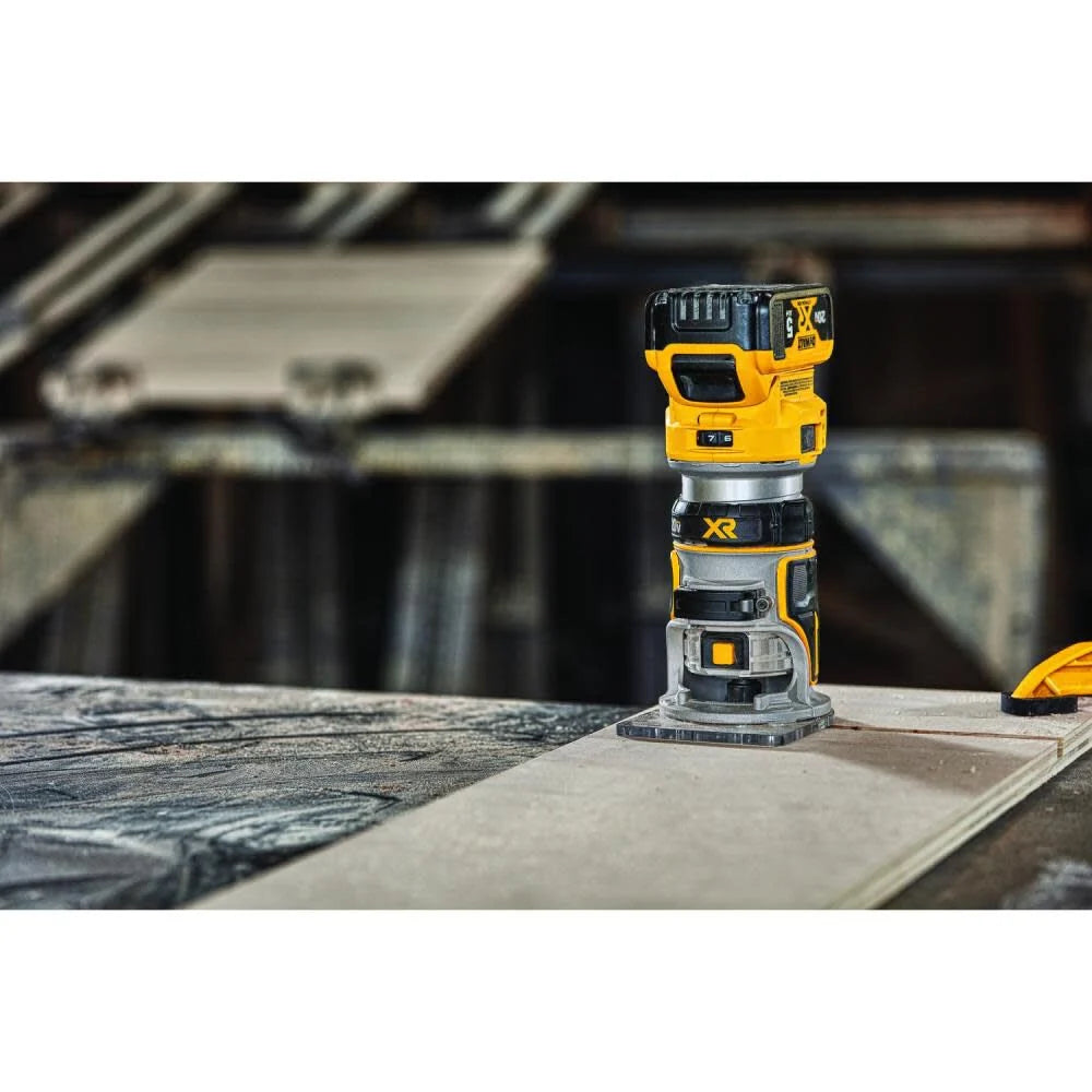 DEWALT 1/4-in Variable Speed Brushless Fixed Cordless Router (Tool Only) | DCW600B - Cable Connection & Supply