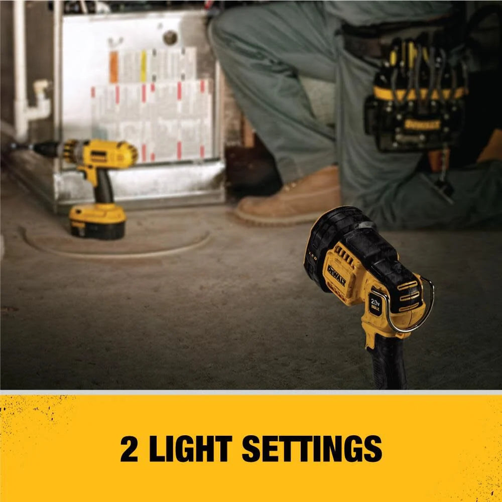 DEWALT 20V Jobsite LED Spotlight (Tool Only) | DCL043 - Cable Connection & Supply