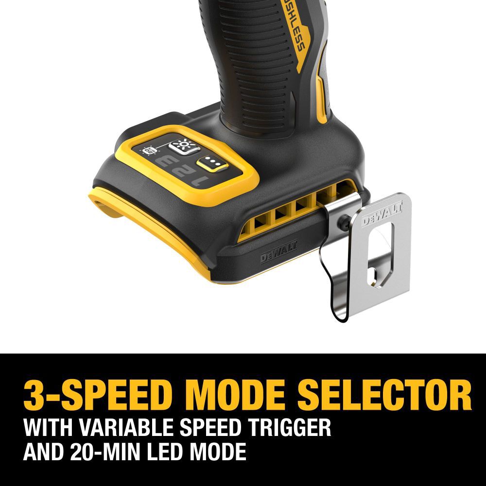 DEWALT 20V MAX XR 3-Speed 1/4 Inch High Torque Impact Driver (Tool Only) | DCF860B - Cable Connection & Supply