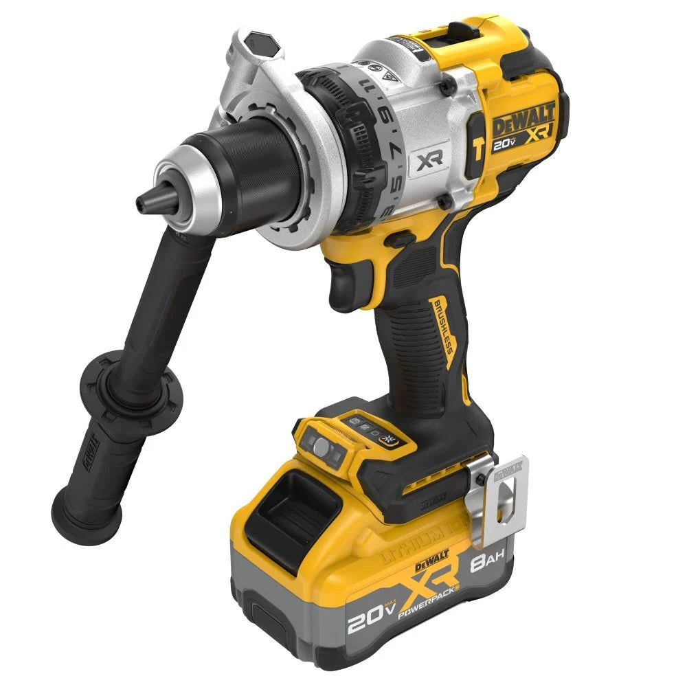 DEWALT 20V MAX XR Brushless Cordless 1/2 Inch Hammer Drill Kit | DCD1007WW1 - Cable Connection & Supply