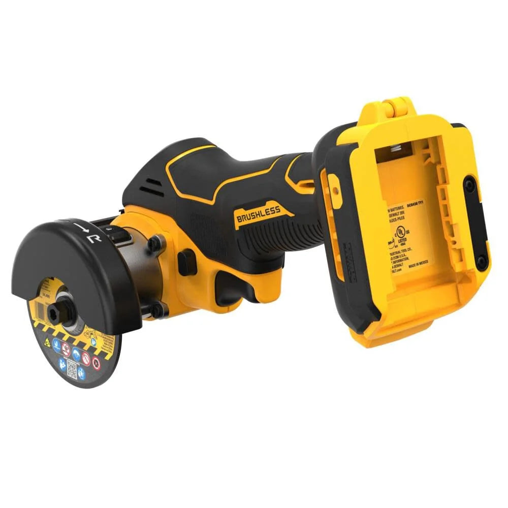 DEWALT 20V MAX XR Cut Off Tool 3in Brushless Cordless (Tool Only) | DCS438B - Cable Connection & Supply