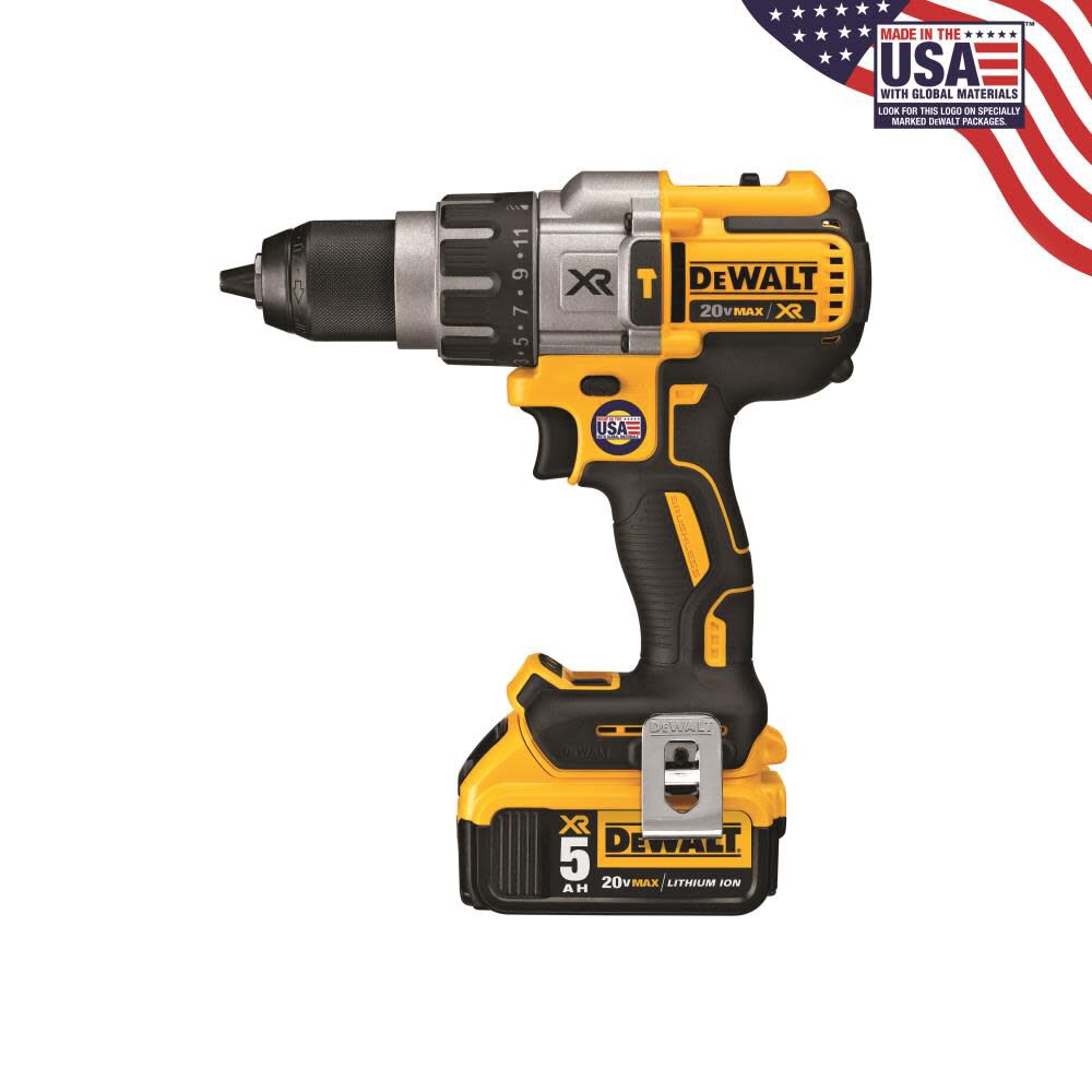 Dewalt 20v Max Xr Lithium Ion Brushless 3-Speed Hammerdrill Kit | DCD996P2 - Cable Connection & Supply